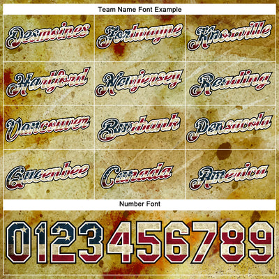 Custom Stitched Yellow Vintage USA Flag Black-White 3D American Flag Heart Retro Distressed Grunge Sports Pullover Sweatshirt Hoodie