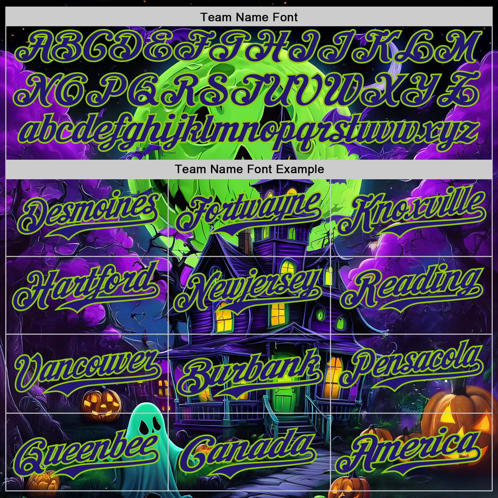 Custom Black Dark Purple-Neon Green 3D Halloween Spooky Pumpkin Bat Authentic Baseball Jersey