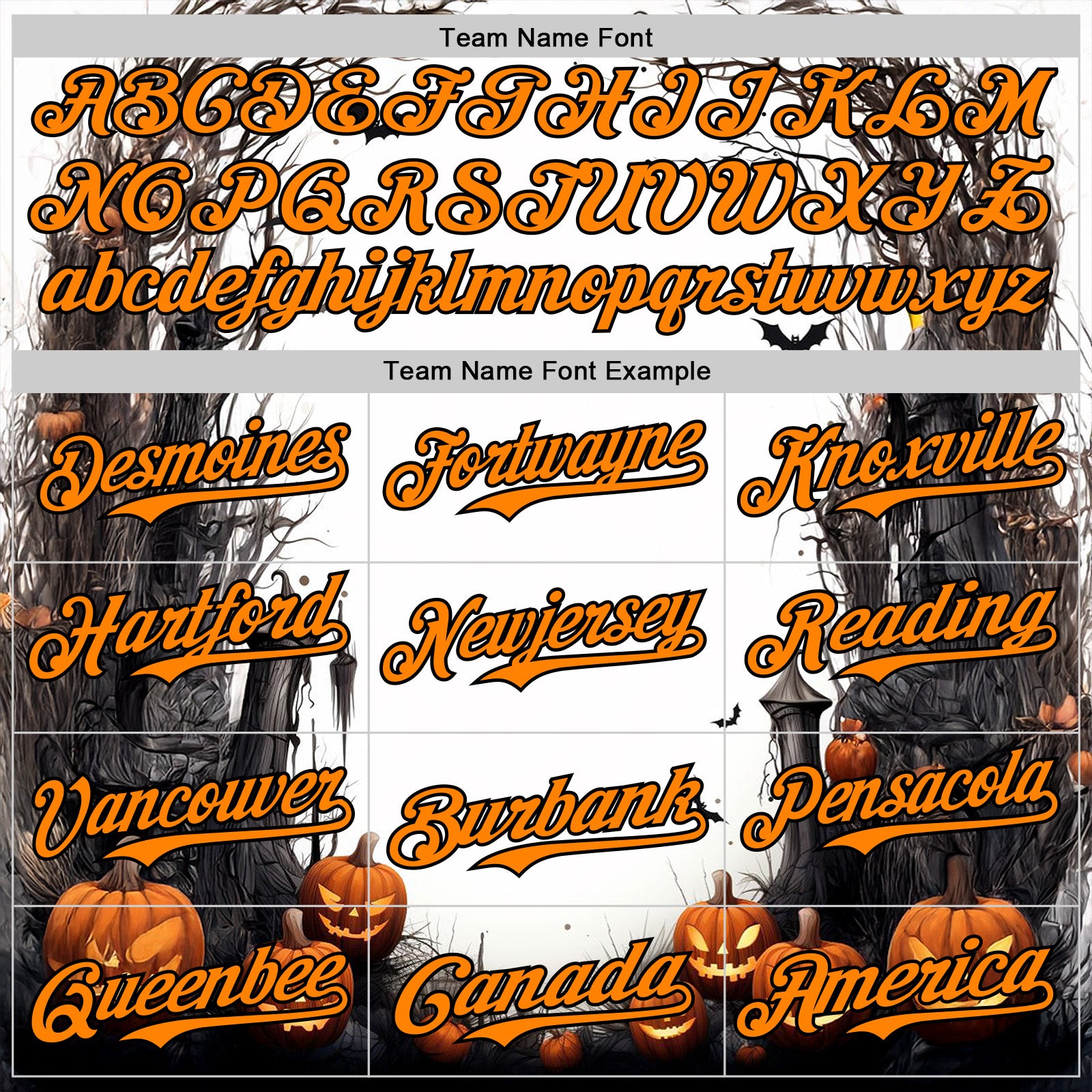 Custom White Bay Orange-Black 3D Halloween Spooky Pumpkin Authentic Baseball Jersey