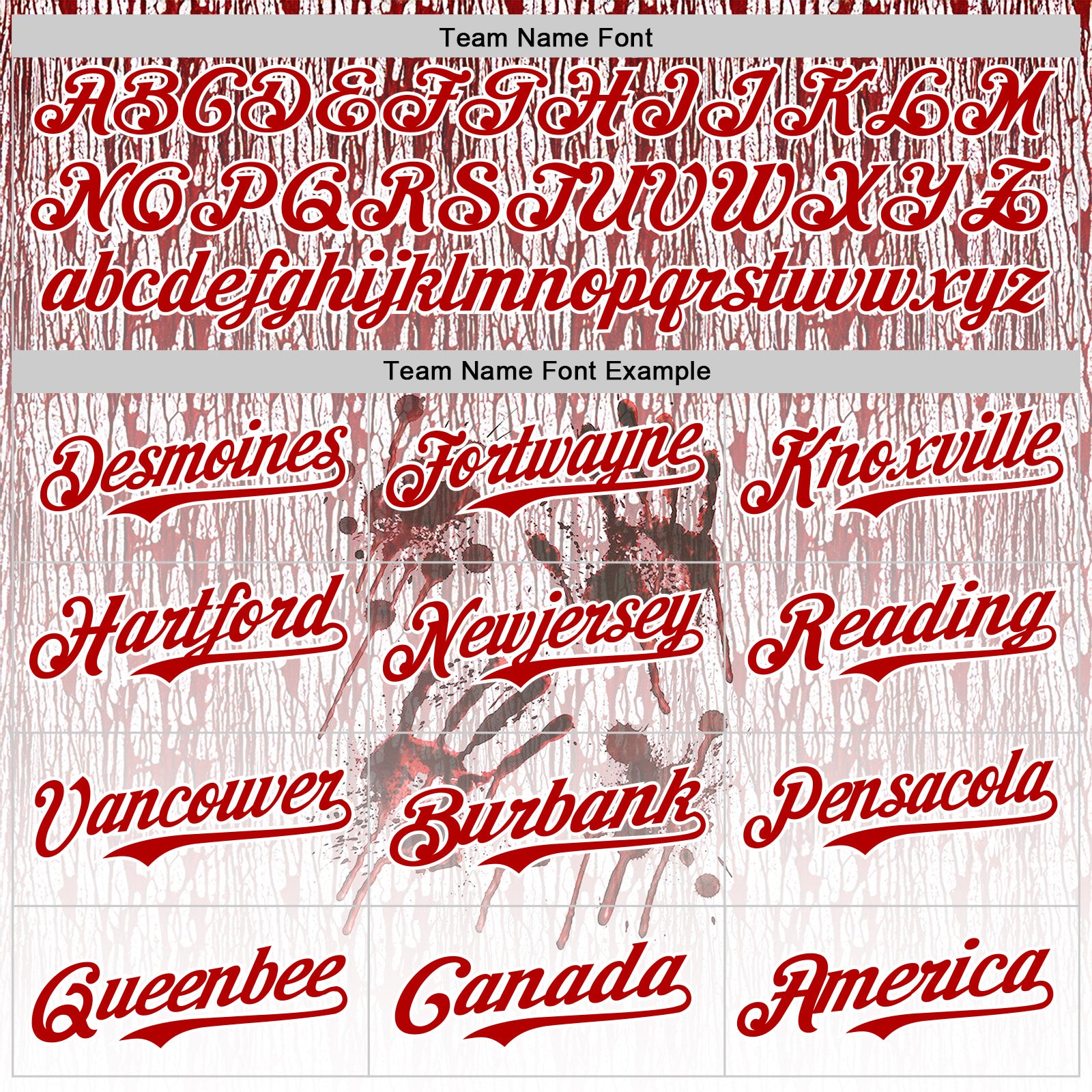 Custom White Red-Black 3D Halloween Creepy Blood Horror Authentic Baseball Jersey