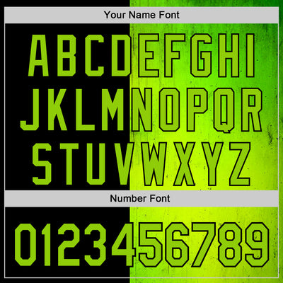 Custom Black Neon Green 3D Halloween Spooky Pumpkin Authentic Baseball Jersey