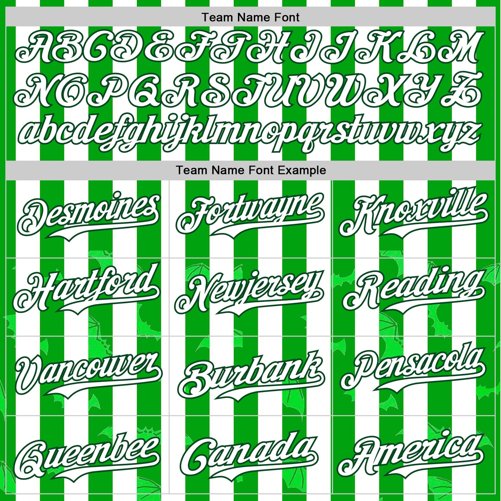 Custom White Green 3D Halloween Spooky Bat Stripe Authentic Baseball Jersey