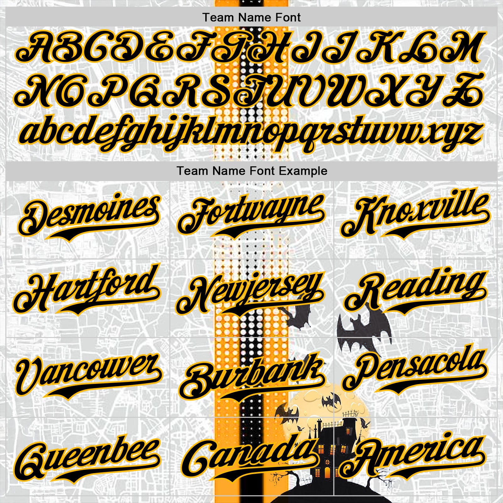 Custom White Black-Gold 3D Halloween Spooky Bat Stripe Authentic Baseball Jersey