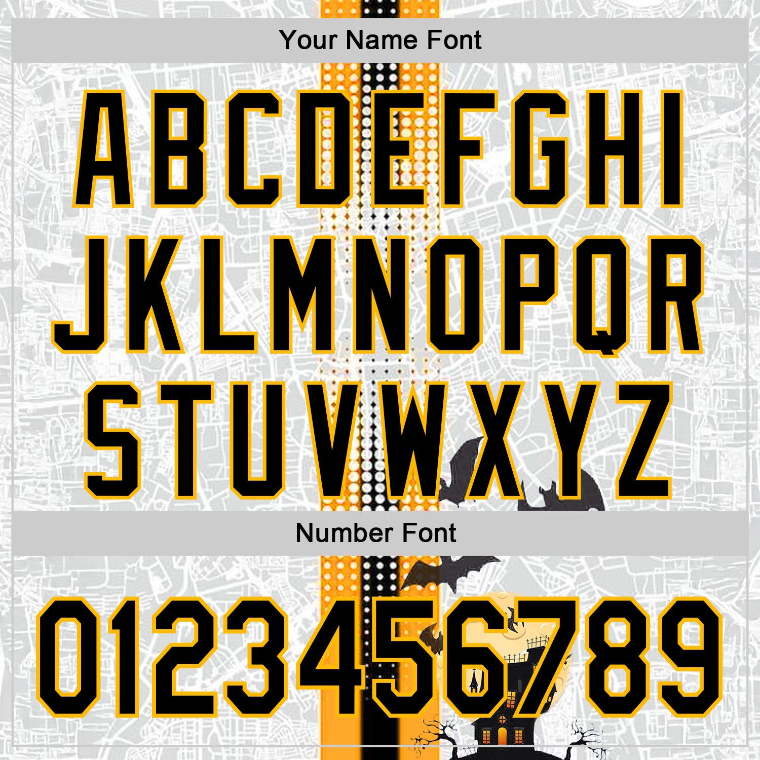 Custom White Black-Gold 3D Halloween Spooky Bat Stripe Authentic Baseball Jersey