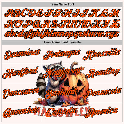 Custom White Orange-Black 3D Halloween Pumpkin Spooky Sports Pullover Sweatshirt Hoodie