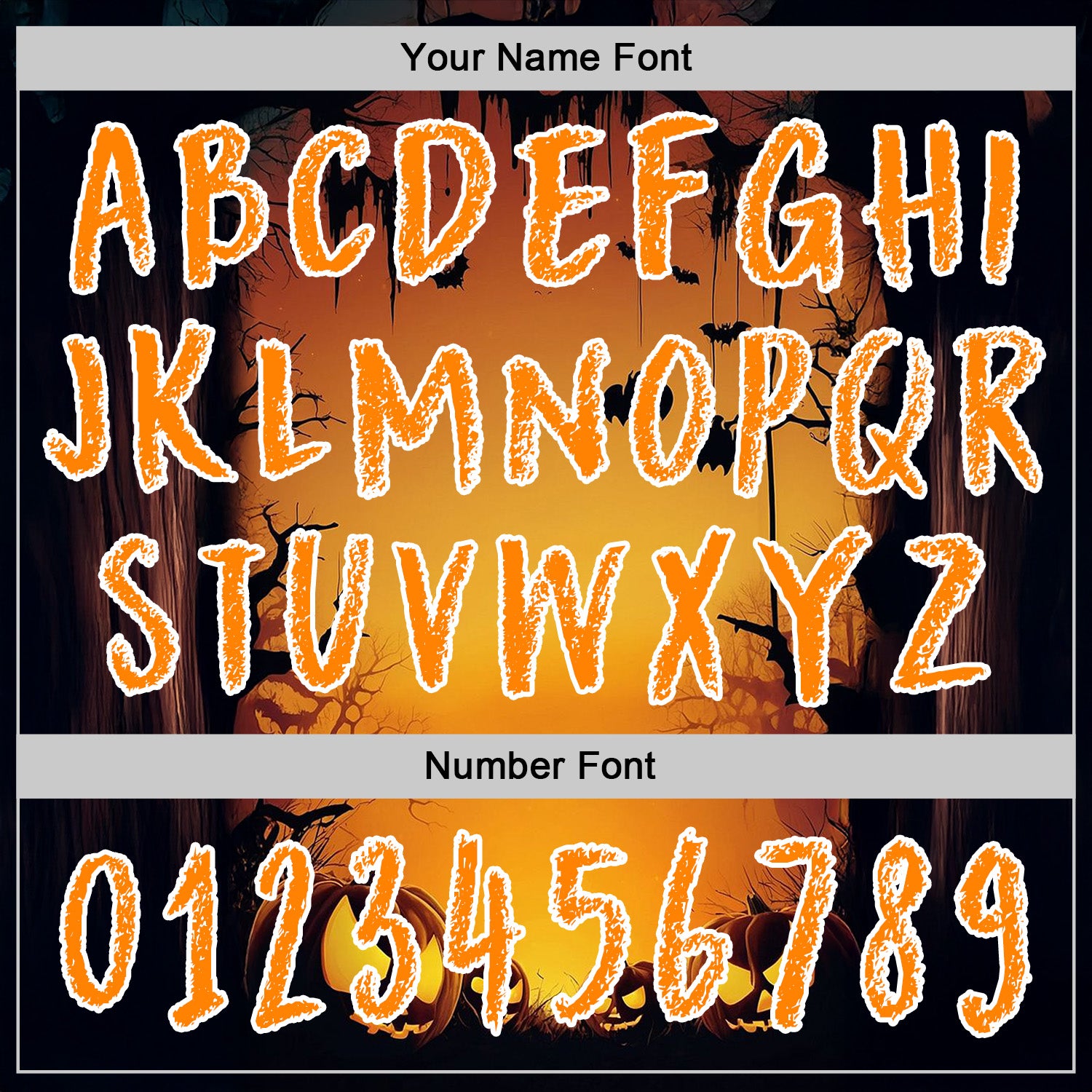 Custom Black Bay Orange Yellow-White 3D Halloween Pumpkin Spooky Sports Pullover Sweatshirt Hoodie