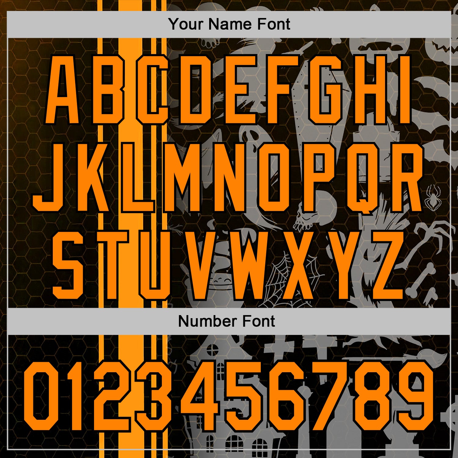 Custom Black Bay Orange-Orange 3D Halloween Pumpkin Spooky Stripe Sports Pullover Sweatshirt Hoodie