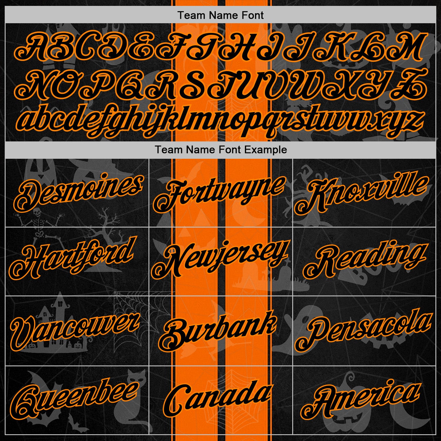 Custom Black Orange-Bay Orange 3D Halloween Pumpkin Spooky Stripe Sports Pullover Sweatshirt Hoodie