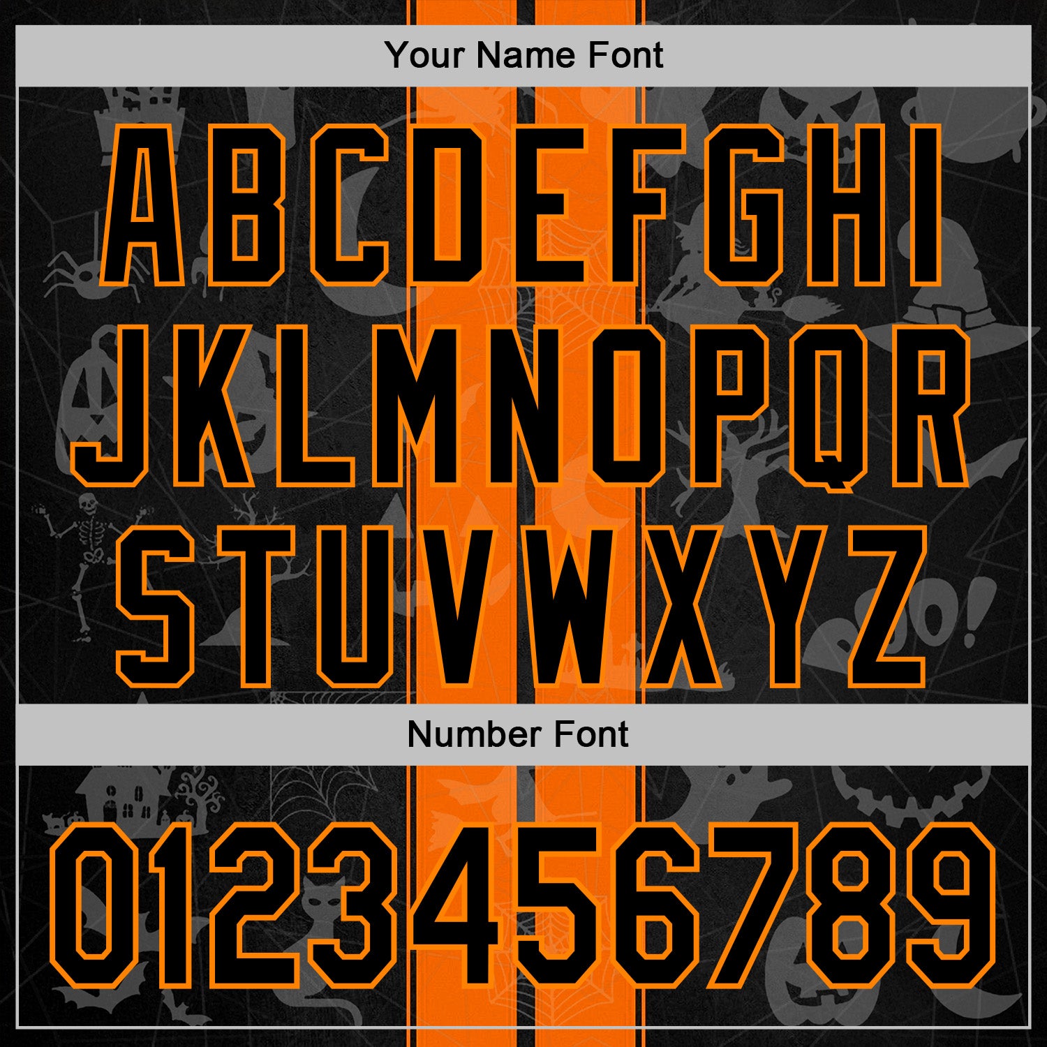 Custom Black Orange-Bay Orange 3D Halloween Pumpkin Spooky Stripe Sports Pullover Sweatshirt Hoodie