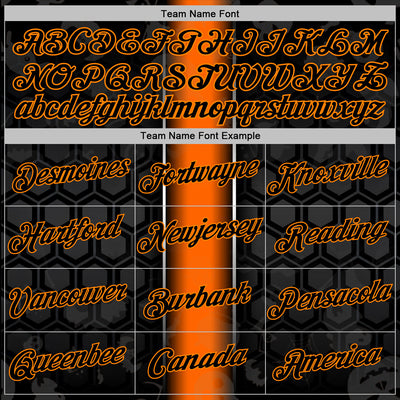 Custom Black Orange-Bay Orange 3D Halloween Pumpkin Spooky Sportswear Pullover Sweatshirt Hoodie