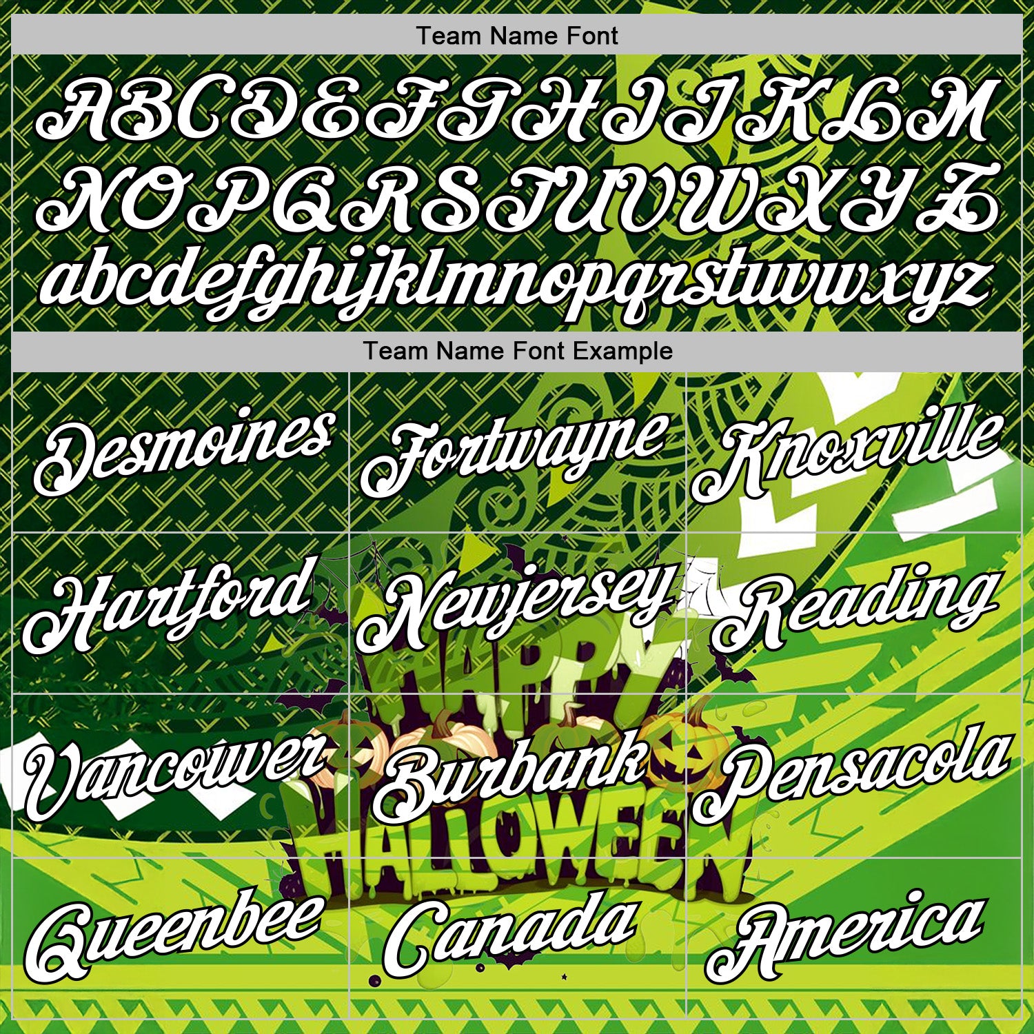 Custom Green White-Black 3D Halloween Spooky Sportswear Pullover Sweatshirt Hoodie