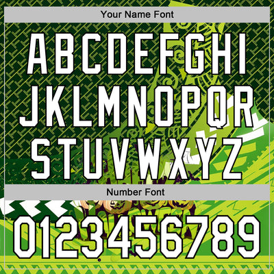 Custom Green White-Black 3D Halloween Spooky Sportswear Pullover Sweatshirt Hoodie