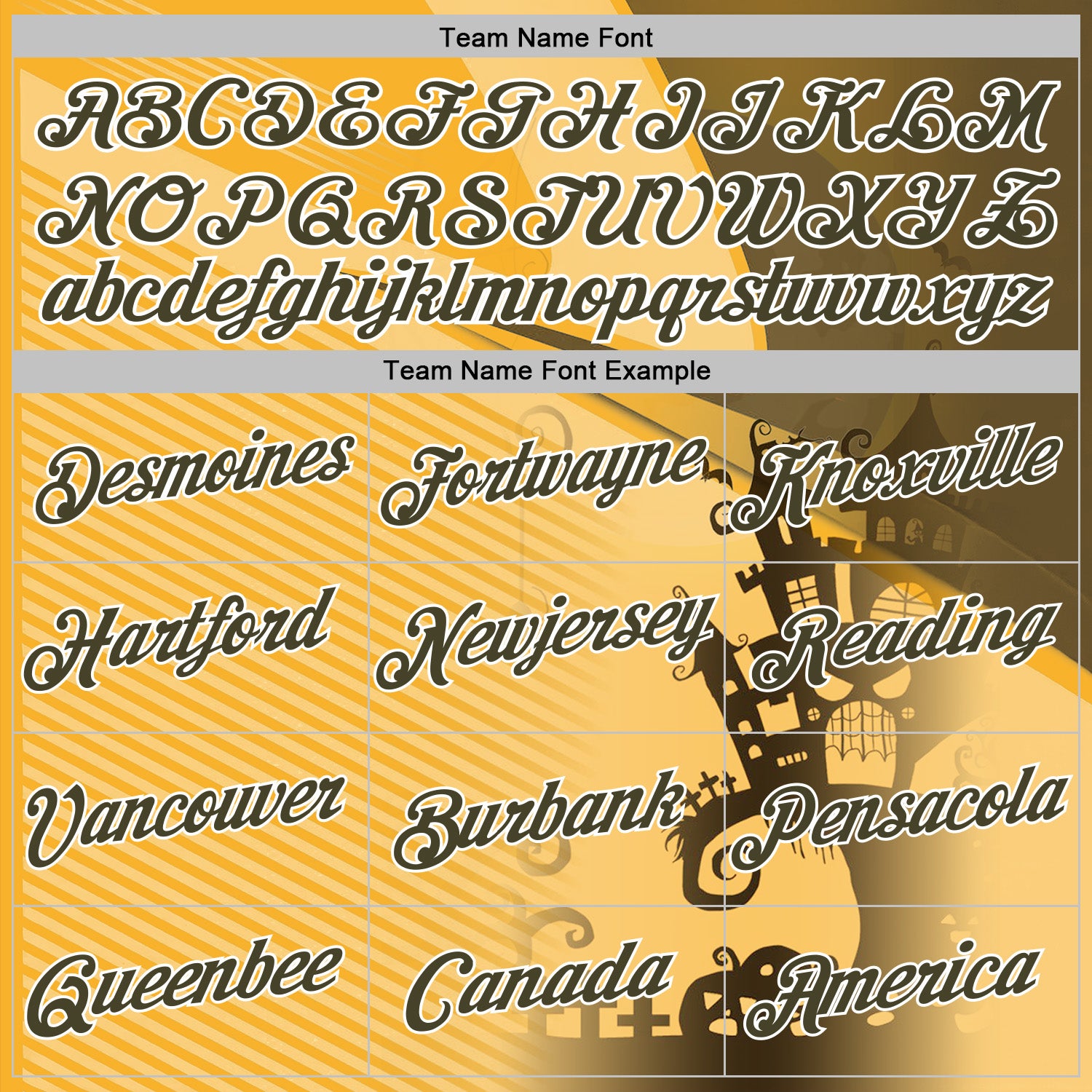 Custom Yellow Olive-White 3D Halloween Spooky Sportswear Pullover Sweatshirt Hoodie