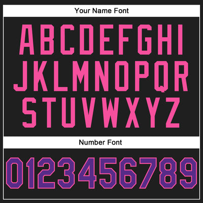 Custom Stitched Black Purple-Pink 3D Pattern Design Abstract Brush Stroke Sports Pullover Sweatshirt Hoodie