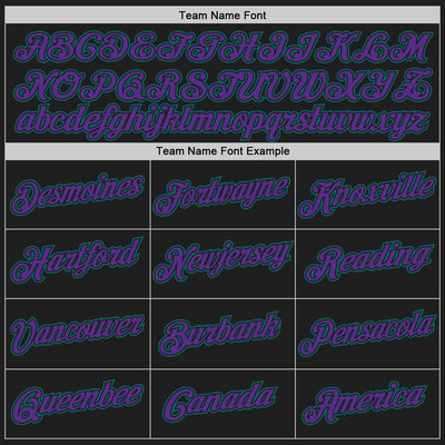 Custom Stitched Black Purple-Teal 3D Pattern Design Abstract Brush Stroke Sports Pullover Sweatshirt Hoodie