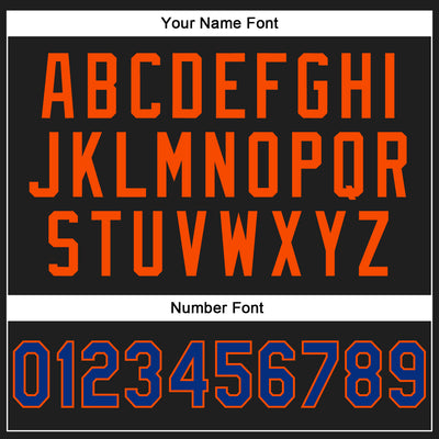 Custom Stitched Black Royal-Orange 3D Pattern Design Abstract Brush Stroke Sports Pullover Sweatshirt Hoodie