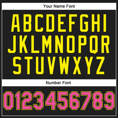 Custom Stitched Black Pink-Light Yellow 3D Pattern Design Abstract Brush Stroke Sports Pullover Sweatshirt Hoodie