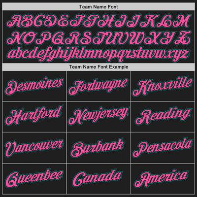 Custom Stitched Black Pink-Teal 3D Pattern Design Abstract Brush Stroke Sports Pullover Sweatshirt Hoodie