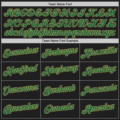 Custom Stitched Black Kelly Green-Old Gold 3D Pattern Design Abstract Brush Stroke Sports Pullover Sweatshirt Hoodie