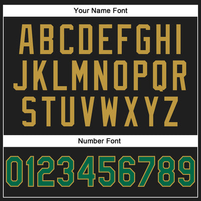 Custom Stitched Black Kelly Green-Old Gold 3D Pattern Design Abstract Brush Stroke Sports Pullover Sweatshirt Hoodie