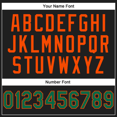 Custom Stitched Black Kelly Green-Orange 3D Pattern Design Abstract Brush Stroke Sports Pullover Sweatshirt Hoodie