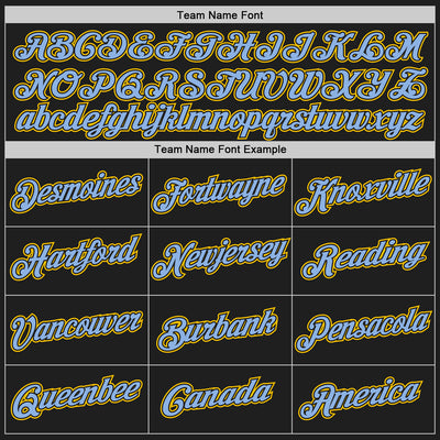 Custom Stitched Black Light Blue-Yellow 3D Pattern Design Abstract Brush Stroke Sports Pullover Sweatshirt Hoodie