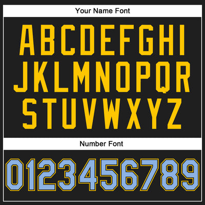 Custom Stitched Black Light Blue-Yellow 3D Pattern Design Abstract Brush Stroke Sports Pullover Sweatshirt Hoodie