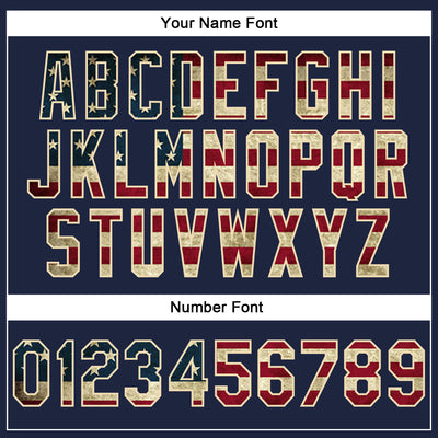 Custom Stitched Navy Vintage USA Flag Crimson-Cream 3D Pattern Design Abstract Brush Stroke Sports Pullover Sweatshirt Hoodie