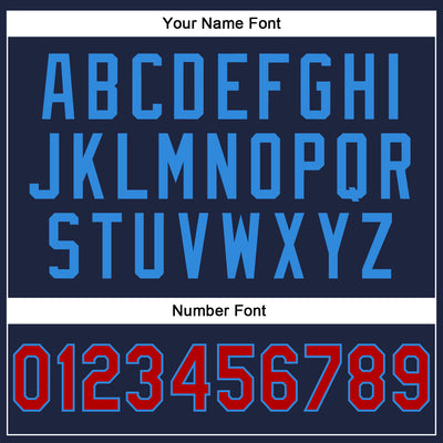 Custom Stitched Navy Red-Powder Blue 3D Pattern Design Abstract Brush Stroke Sports Pullover Sweatshirt Hoodie