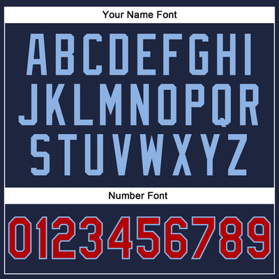 Custom Stitched Navy Red-Light Blue 3D Pattern Design Abstract Brush Stroke Sports Pullover Sweatshirt Hoodie