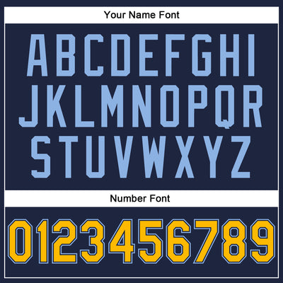 Custom Stitched Navy Gold-Light Blue 3D Pattern Design Abstract Brush Stroke Sports Pullover Sweatshirt Hoodie