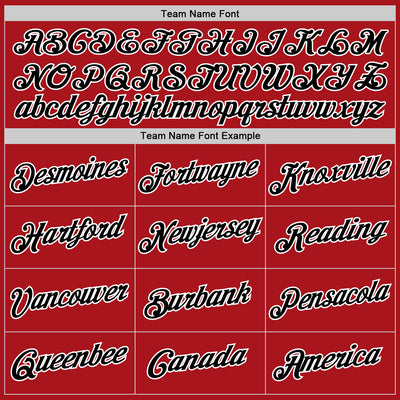 Custom Stitched Red Black-White 3D Pattern Design Abstract Brush Stroke Sports Pullover Sweatshirt Hoodie