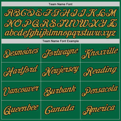 Custom Stitched Kelly Green Old Gold-Black 3D Pattern Design Abstract Brush Stroke Sports Pullover Sweatshirt Hoodie