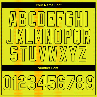 Custom Stitched Neon Yellow Black 3D Pattern Design Geometric Shape Sports Pullover Sweatshirt Hoodie