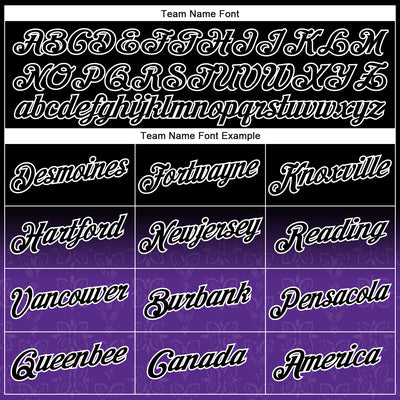 Custom Stitched Black Purple-White 3D Pattern Design Fade Floral Sports Pullover Sweatshirt Hoodie