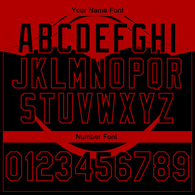 Custom Stitched Black Red 3D Pattern Design Line Sports Pullover Sweatshirt Hoodie