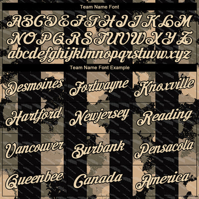 Custom Stitched Black City Cream 3D Pattern Design Line Sports Pullover Sweatshirt Hoodie