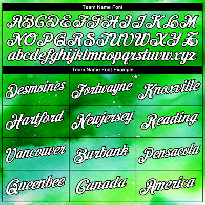 Custom Stitched Green White-Black 3D Pattern Design Watercolor Sports Pullover Sweatshirt Hoodie