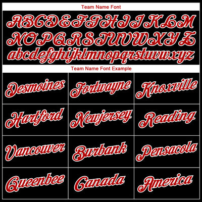 Custom Stitched Black Red-White 3D Pattern Design Line Sports Pullover Sweatshirt Hoodie