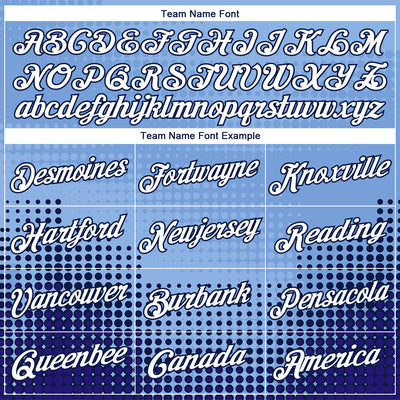 Custom Stitched Light Blue White Navy-Black 3D Pattern Design Modern Polka Dot Sports Pullover Sweatshirt Hoodie