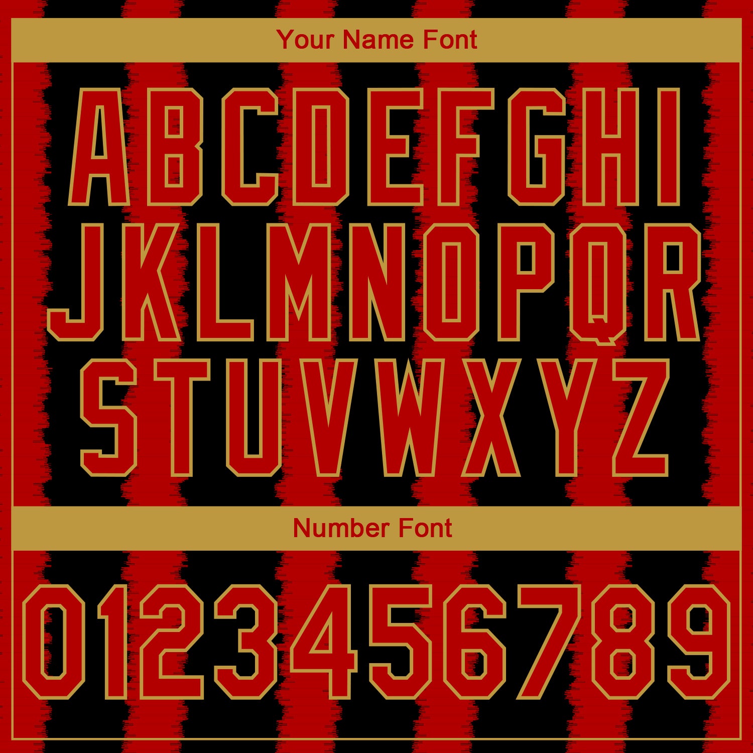 Custom Stitched Black Red-Old Gold 3D Pattern Design Line Sports Pullover Sweatshirt Hoodie