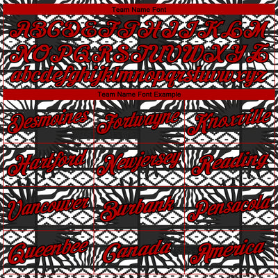 Custom Stitched Black Red-White 3D Pattern Design Geometric Shape Sports Pullover Sweatshirt Hoodie