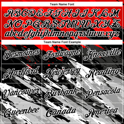 Custom Stitched Black Red-White 3D Pattern Design Splash Sports Pullover Sweatshirt Hoodie