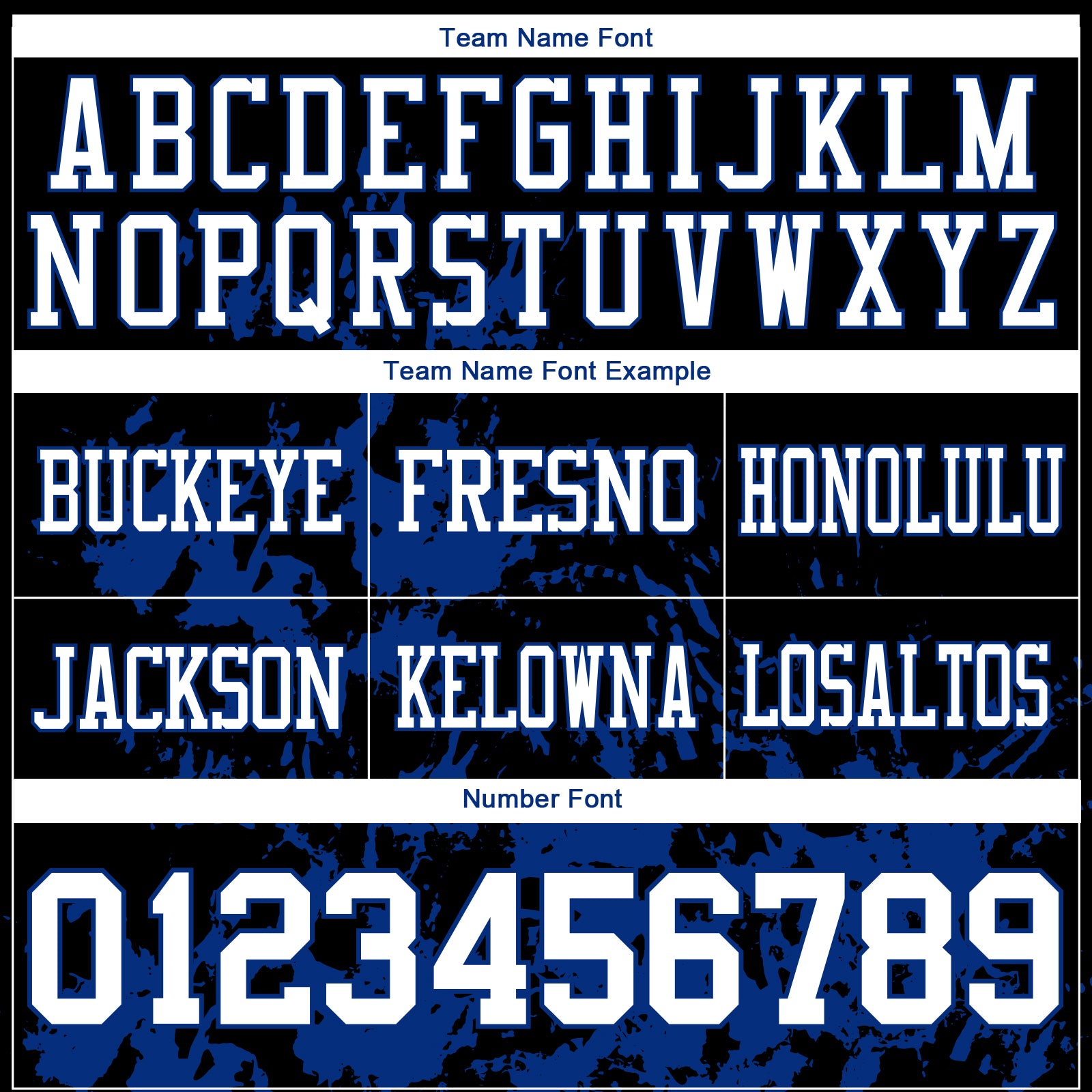 Custom Black White-Royal 3D Pattern Splash Authentic Football Jersey