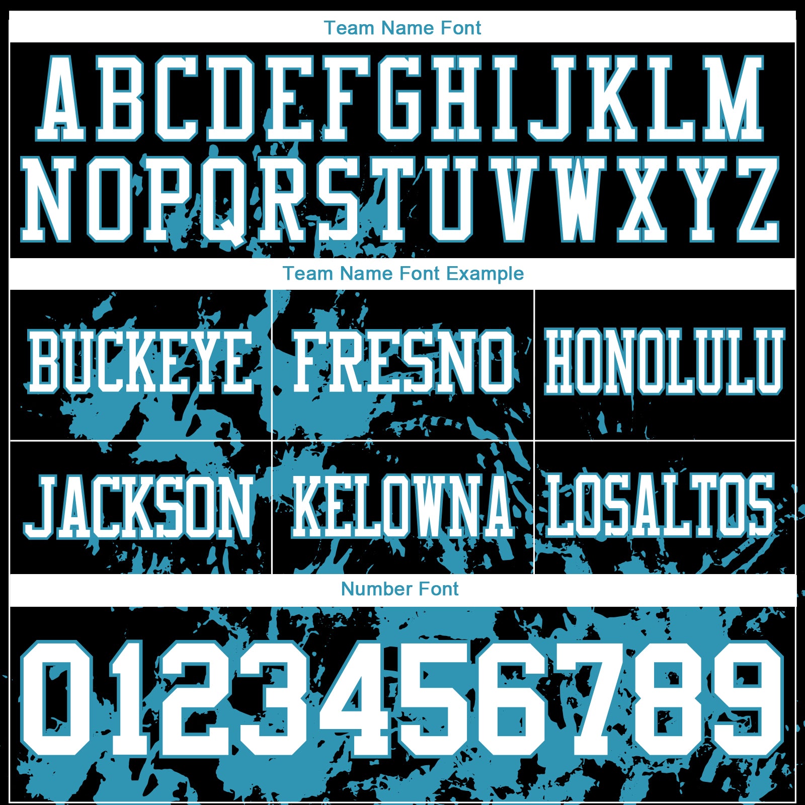 Custom Black White-Panther Blue 3D Pattern Splash Authentic Football Jersey