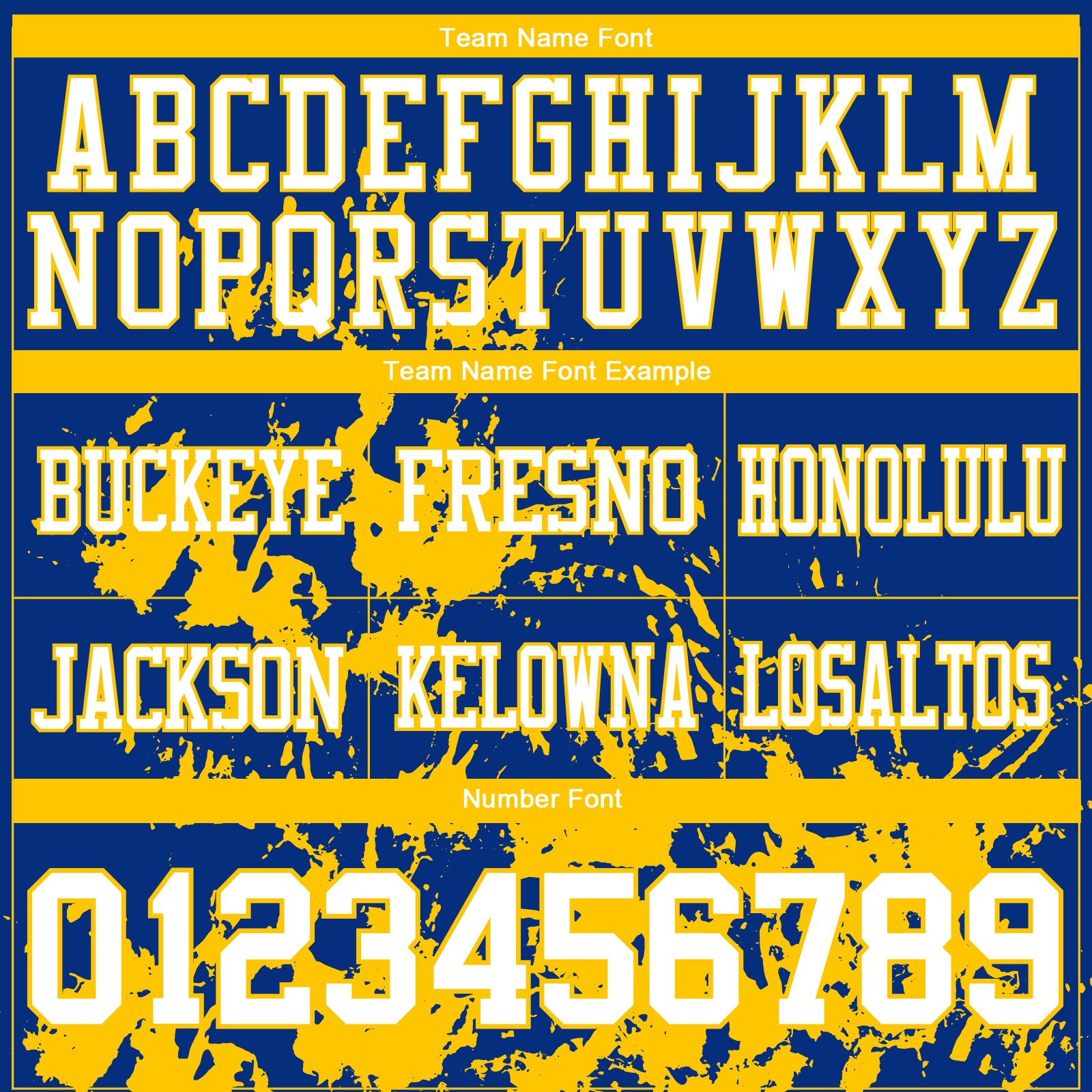 Custom Royal White-Yellow 3D Pattern Splash Authentic Football Jersey