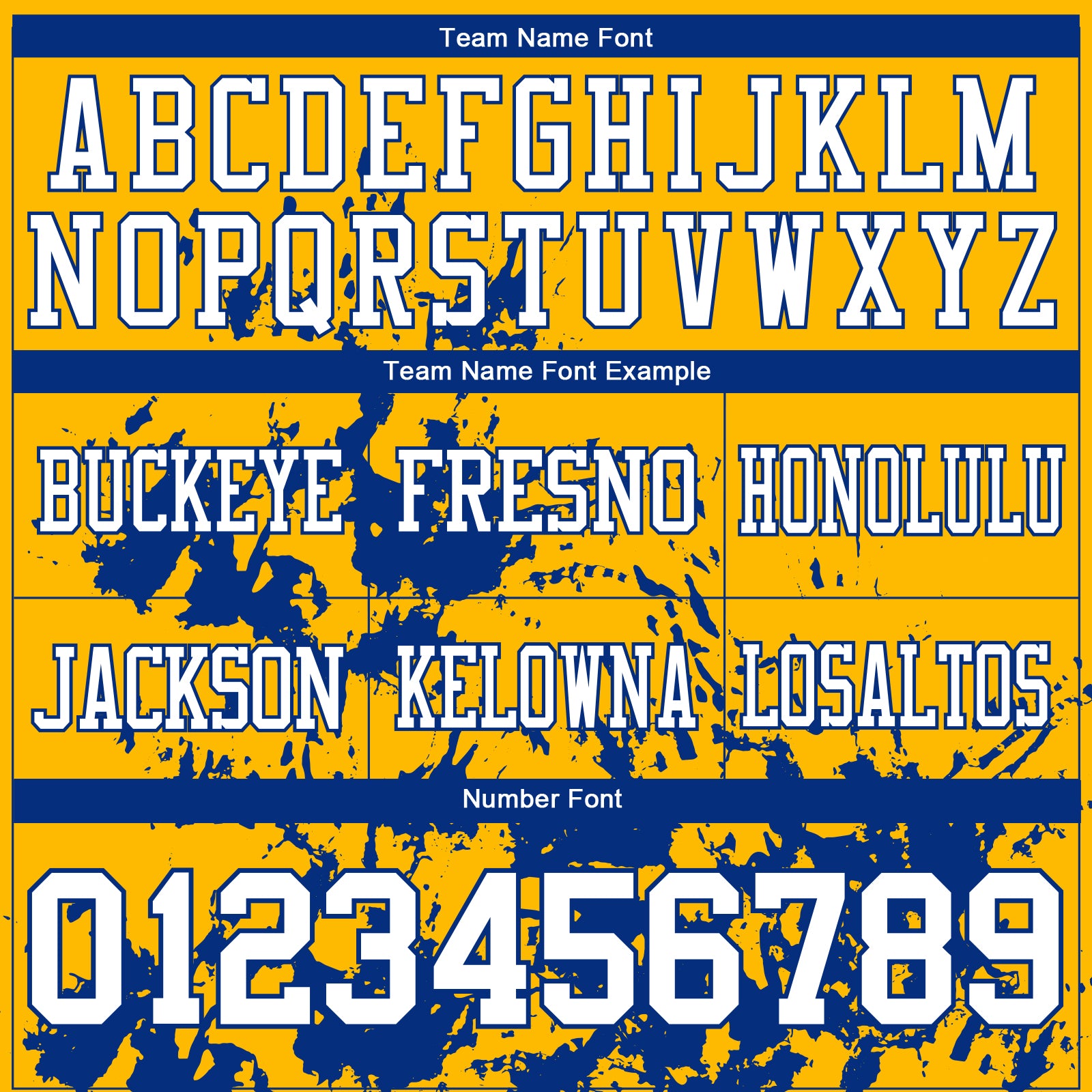 Custom Gold White-Royal 3D Pattern Splash Authentic Football Jersey