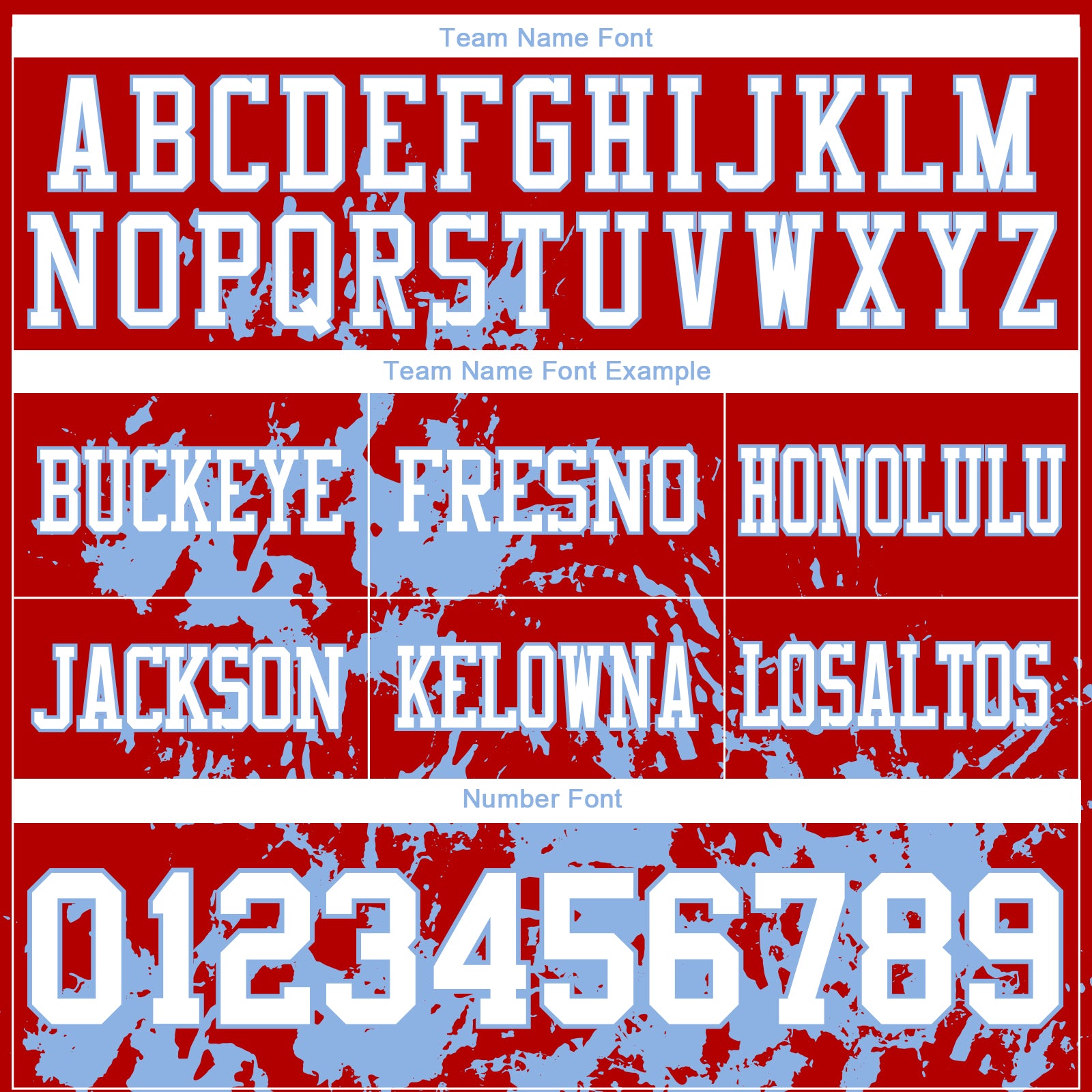 Custom Red White-Light Blue 3D Pattern Splash Authentic Football Jersey