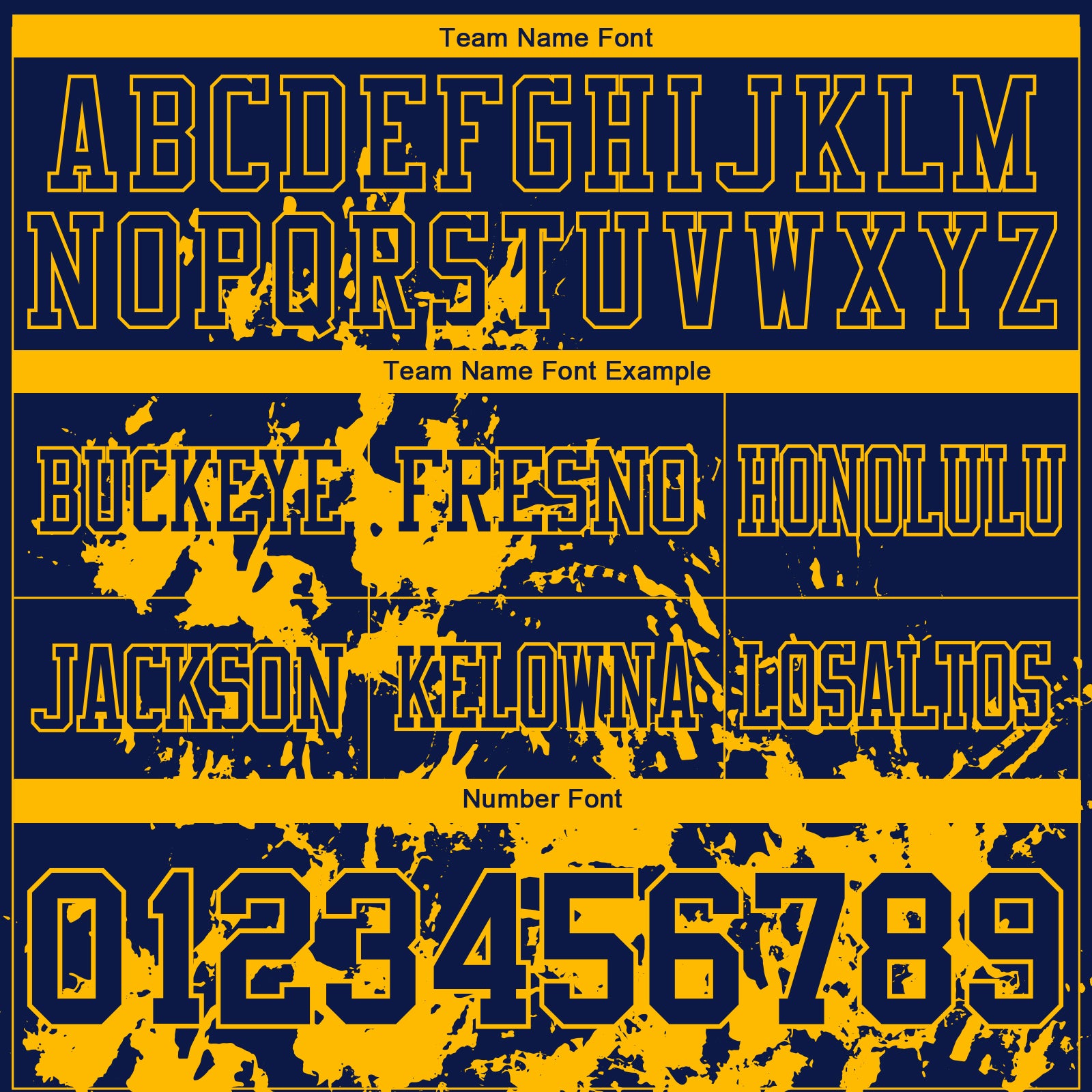 Custom Navy Gold 3D Pattern Splash Authentic Football Jersey