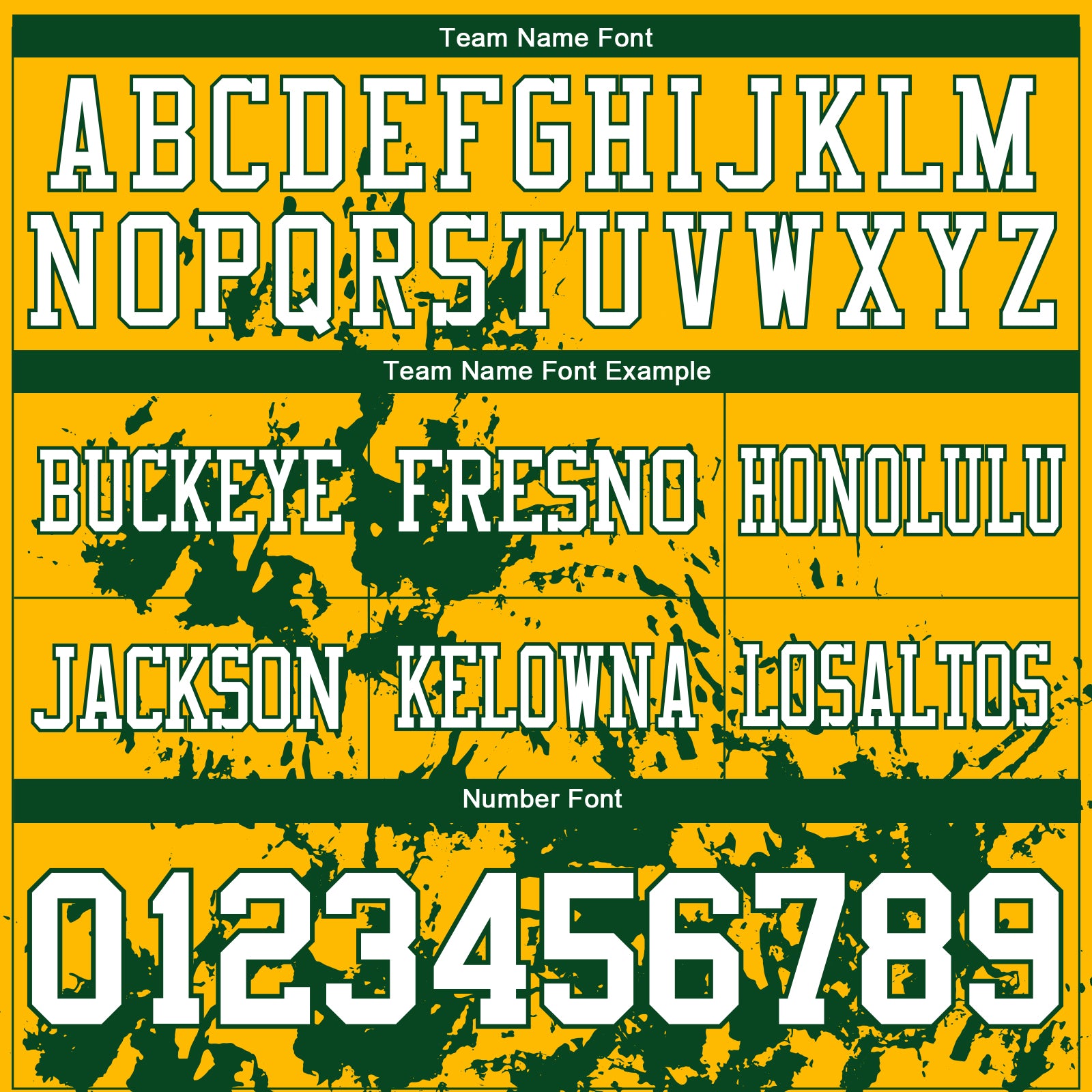 Custom Gold White-Green 3D Pattern Splash Authentic Football Jersey